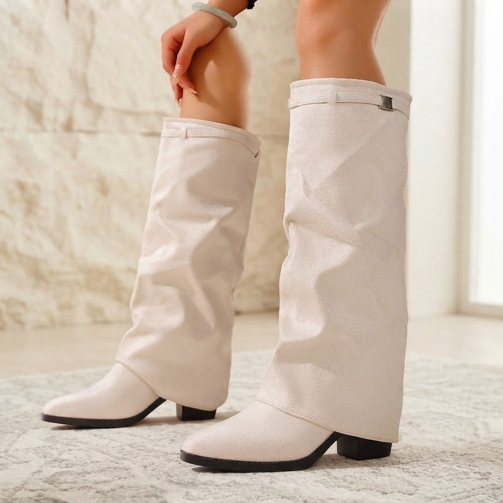 VELMONTAIRE Suede High Boots