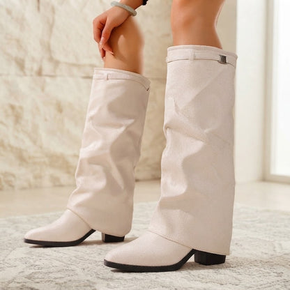 VELMONTAIRE Suede High Boots